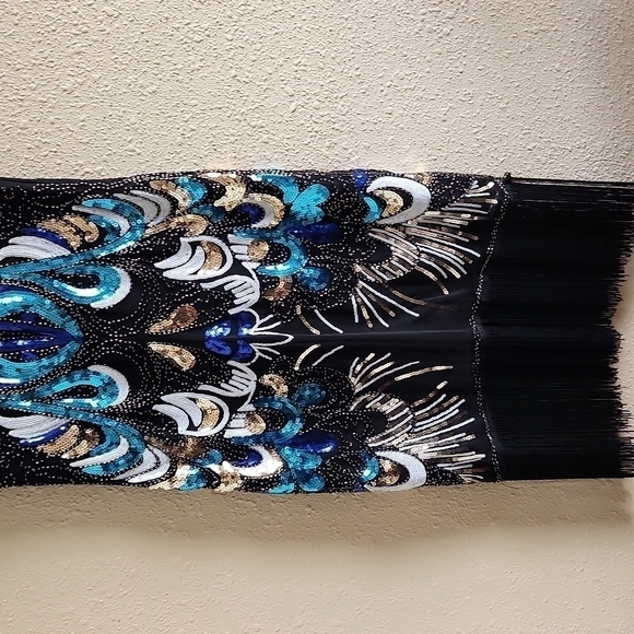 the Moon Studed Black 40s style Dress - Picture 4 of 8